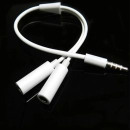 3.5mm 1 Male to 2 Dual Female Audio Stereo Jack Adapter Headphone Y Splitter Cable for Samsung HTC