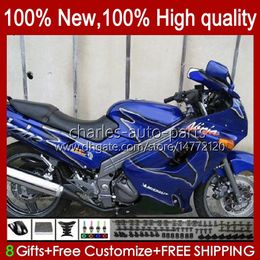 Bodys For KAWASAKI NINJA ZZR250 full hot blue ZZR-250 90 91 92 93 94 95 96 97 98 99 Bodywork 54HC.20 ZZR 250 CC 1990 1991 1992 1993 1994 1995 1996 1997 1998 1999 OEM Fairings