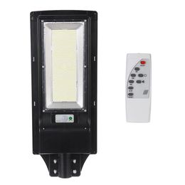 492/966LED Solar Street Light Motion Sensor Outdoor Waterproof Wall Lamp with Remote - Without 492LED
