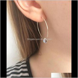 copper wire earrings Australia - Dangle Chandelier Earrings Delivery 2021 Arrival Handmade Glass Crystal Big Hoop For Women Boho Fashion Copper Wire Drop Earring Trendy Jewel