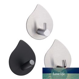 2PCS Bathroom Hooks Towel Clothes Wall Hanger Stainless Steel Self Adhesive Robe Key Storage Holder Bath Decorative Factory price expert design Quality