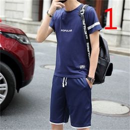 Korean version of the loose men's trend lovers dress clothes art male half sleeve 210420