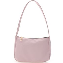 Fashion womens handbag outdoor leisure totes bags pure Colour trendy underarm mini PU high quality lady bag