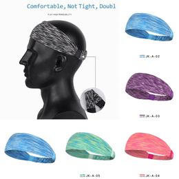 Confetti Color Unisex Sports Headband Quicky Dry Sweatband Yoga Gym Hairband Wide Elastic Hair Wraps Outdoor Running Fitness Sweat Head Bands Tiktok Wear L729O78
