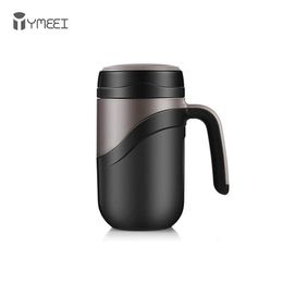 YMEEI 380ML Ceramic Inner Water Bottle Vacuum Flasks Portable Thermal Coffee Mug for Insulated Tumbler Office Drinkware 211109