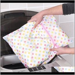 3040Cm Print Clothes Hine Bra Lingerie Mesh Net Wash Bag Pouch Basket Washing Care Laundry Bags Dbc Vmie9 Sqey2