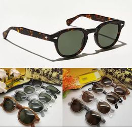 Top quality Johnny Depp Lemtosh Style Sunglasses men women Vintage Round Tint Ocean Lens Sun Glasses with original box
