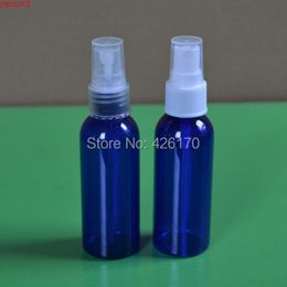 50 Pieces/ Lot Blue Plastic Empty Spray Bottle For Make Up And Skin Care Refillable Factory Wholesale Free Shippinggood qty