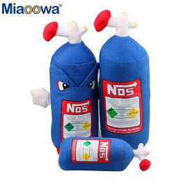 Creative NOS Nitrous Oxide Bottle Plush Toys Soft Funny Pillow Turbo JDM Cushion Gift Car Decor Headrest Backrest Seat Neck Rest Y211119