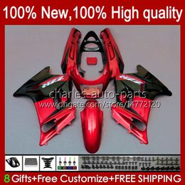 Bodys For KAWASAKI NINJA ZZR250 ZZR-250 90 91 92 93 94 95 96 97 98 99 Bodywork 54HC.33 ZZR 250 CC 1990 1991 1992 1993 1994 1995 1996 1997 1998 1999 OEM Fairings light red