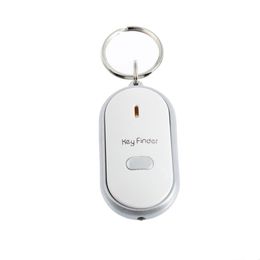 Whistle LED Light Torch Remote Sound Control Lost Key Finder Locator Remote Keychain Keychain Keyring With Whistle Claps