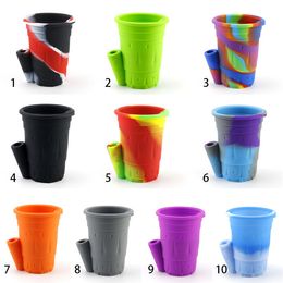 Ashtrays Colourful Silicone Pipe with box durable fashionable Home Novelty Crafts designer