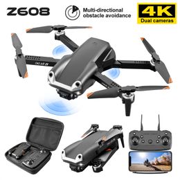 Z608 Drone 4k HD Dual Camera Profesional Erial Photography Infrared Obstacle Avoidance Rc Quadcopter Wifi Fpv Dron Toys