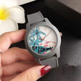 Brand watches Women Men Unisex with Animal Crocodile Hawaii Style Dial Silicone Strap Quartz Clock LA10