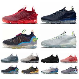 fly summit white knit 2021 men women running shoes Oreo 2020s pure platinum iron grey Neon deep royal blue dark Warriors Pack Salmon Hues mens trainers sports sneakers