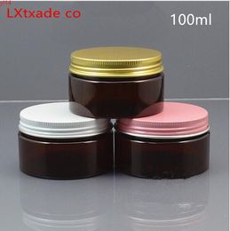 100g/ml Palm Red Plastic Packaging Bottle Jars Top Grade Originales Refillable Lucifugal Empty Cosmetic cream jars Containersgood qty