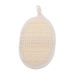 Exfoliating Imitation Loofah Pad Bath Spa Body Scrubber Sisal Fiber Shower Sponge Back Brush for Men Women XBJK2112