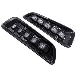 1 Pair Car Fog Lights Daytime Running Lights White LED with Turn Signal Dual Model DRL for Ford F150 Raptor 2016-2018