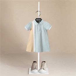 Summer Girl Dress Fashion Baby Kids Summer Clothes Cartoon Stripes Cotton Dress for Baby Girl Baby Short Sleeve Princess Dress Q0716