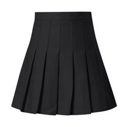 Women Skirts High Waist Pleated Mini Skirt Pink Pleated Satin Skirt Women's Fashion Slim Waist Casual Tennis Skirts School 210724