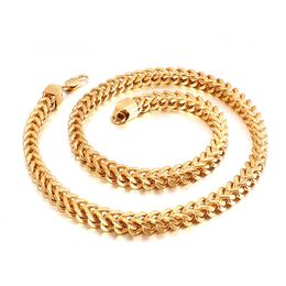 Year Gifts 5MM/6MM/8MM Fashion Simple Style Men's Titanium Steel Figaro Keel Chain Necklace Box/ Wheat/ Twisted Rope Chains