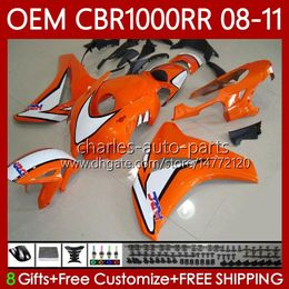 OEM Body For HONDA Fairings CBR 1000 CBR1000 RR CC 2008-11 60No.176 CBR 1000RR New orange CBR1000RR 08 09 10 11 CBR-1000 1000CC 2008 2009 2010 2011 Injection Bodywork