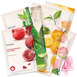 MOOYAM Centella Asiatica Hydrating Facial Mask Green Tea Aloe and Pomegranate Essence Face Mask