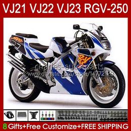 Body For SUZUKI RGV250 stock blue SAPC VJ22 RGV-250 Panel 1990 1991 1992 1993 1994 1995 1996 20HC.51 RVG250 VJ 22 RGVT-250 RGVT RGV 250CC 250 CC 90 91 92 93 94 95 96 Fairing