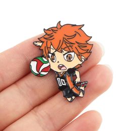 Pins, Brooches DZ1490 Anime Haikyuu Figures Cute Enamel Pins Badge Brooch Backpack Bag Collar Lapel Decoration Jewelry Gifts For Friends Kid