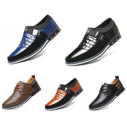 Shoes Classic Men Color Black Leather White Blue Brown Orange Design Mens Trend Casual Sneakers Size 65 s