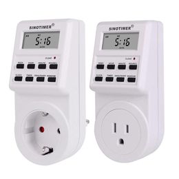 Timers LCD Digital Weekly Programmable Electrical Wall Plug-in Socket Timer Switch