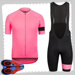 RAPHA team Cycling Short Sleeves jersey (bib) shorts sets Mens Summer Breathable Road bicycle clothing MTB bike Outfits Sports Uniform Y21041478