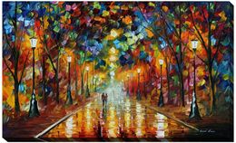 Modern Landscape Oil Painting Farewell to Anger Deocrative Wall Art Posters on Canvas for Office,Coffee Shop,Home Decor, Hand Painted, Palette Knife