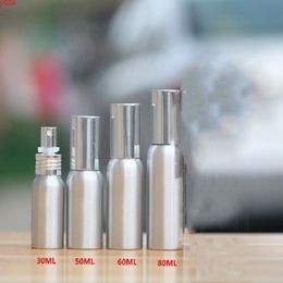 20ml 30ml 50ml High Grade Cosmetic Containers Bottles Portable Travelling Packaging Vial Aluminium Spray Pump Bottle 60ml 100mljars
