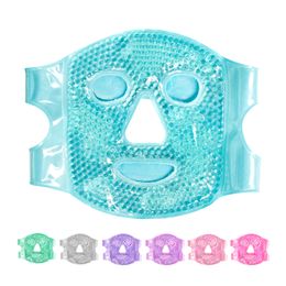 Cooling Beauty Skin Care Face Ice Mask Reusable Ice Face Hot and Cold Therapy Gel Bead Facial Compress