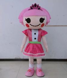 Performance short hair girl Mascot Costume Halloween Christmas Cartoon Character Outfits Suit Advertising Leaflets Clothings Carnival Unisex Adults Outfit