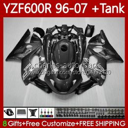 Body Kit For YAMAHA YZF600R Thundercat YZF 600R 600 R 1996-2007 Bodywork 86No.193 YZF-600R 96 97 98 99 00 01 YZF600-R 02 03 04 05 06 07 OEM Fairings +Tank cover Glossy Grey