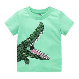 Jumping Meters Kids T shirts For Summer With Animals Print Cotton Short Sleeve Boys Girls Tees Children's Clothes Baby Tops 210529