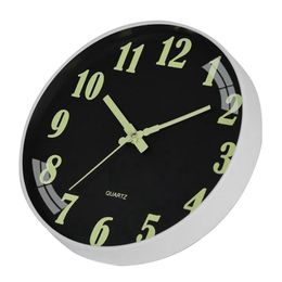 luminous modern watches Australia - Wall Clocks Clock Luminous Number Hanging Quiet Dark Glowing Modern Watches Home Decor GiftWallWall