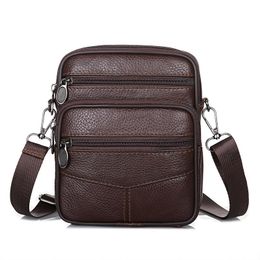 Evening Bags Genuine Leather Crossbody Men Messenger Bag Male Small Man Flap Fashion Shoulder Men's Travel HandbagsEvening