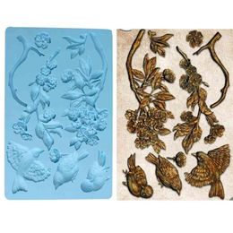 Flower Silicone cake mold fondant s decorating tools chocolate gumpaste soap resin s 210721