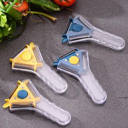 NEWFruit Vegetable Peeler 3 in 1 Stainless Steel Blades Creative Grater Cucumber Carrot Potato Kitchen Gadgets RRF12275