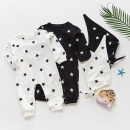 Infant Baby Rompers Boys Girls Long Sleeve Star Clothes Spring Autumn 210429