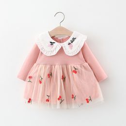 2020 Autumn Baby Girl Dress Princess Party Tulle Toddler Dresses Newborn Birthday tutu Dress Vestidos Infant Clothing Q0716