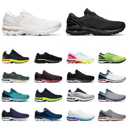 Homens Mulheres Correndo Sapatos Mako Azul Techno Ciano Triplo Preto Branco Clássico Folha Vermelha Rock Mens Sports Sneakers Trainers