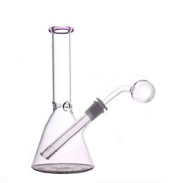 Heavy Glass hookah Beaker Bongs thick elephant Joint smoking water pipe ice catcher classical recycler bong with male glass oil burner pipes