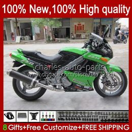 Bodys For KAWASAKI NINJA ZZR250 ZZR-250 90 91 92 93 94 95 96 97 98 99 Bodywork 54HC.11 ZZR 250 CC 1990 1991 1992 1993 1994 1995 1996 1997 1998 1999 OEM Fairings green new sale