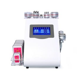 Multifunctional 9 in 1 40k Ultrasonic Cavitation Slimming Vacuum Pressotherapy Radio Frequency Cold Hammer 8 Pads Burn Lipo Laser Diode Weight Loss Machine