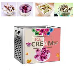 Household Fried Ice Machine Fried Yogurt Fried Ice Cream Roll Machine Small Commercial Smoothie Machine DIY 220V/110V