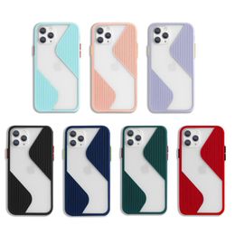 Candy Colour Matte Phone Cases for iPhone 11 12 Pro Max X XsMax Xr 6s 7 8 Plus SE2 Protective Cover Ultra-Thin Coque